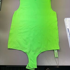 SKIMS Neon Green Bodysuit